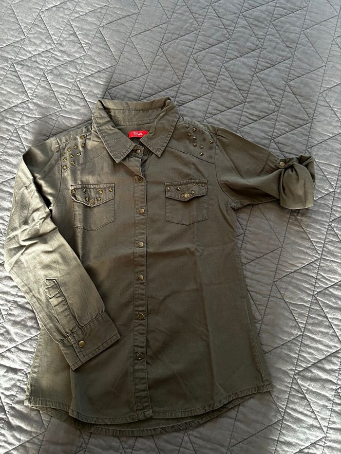 Chemise manches longues tendance fille - photo numéro 3