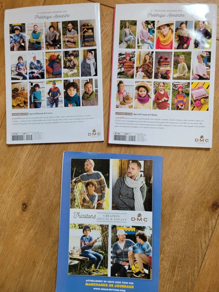 Lot de 3 magazines tricot DMC - photo numéro 2