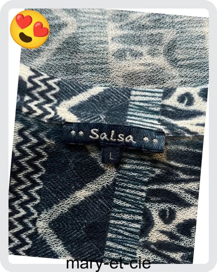 SOLDÉ - Haut manches  portes taille L - salsa - photo numéro 6