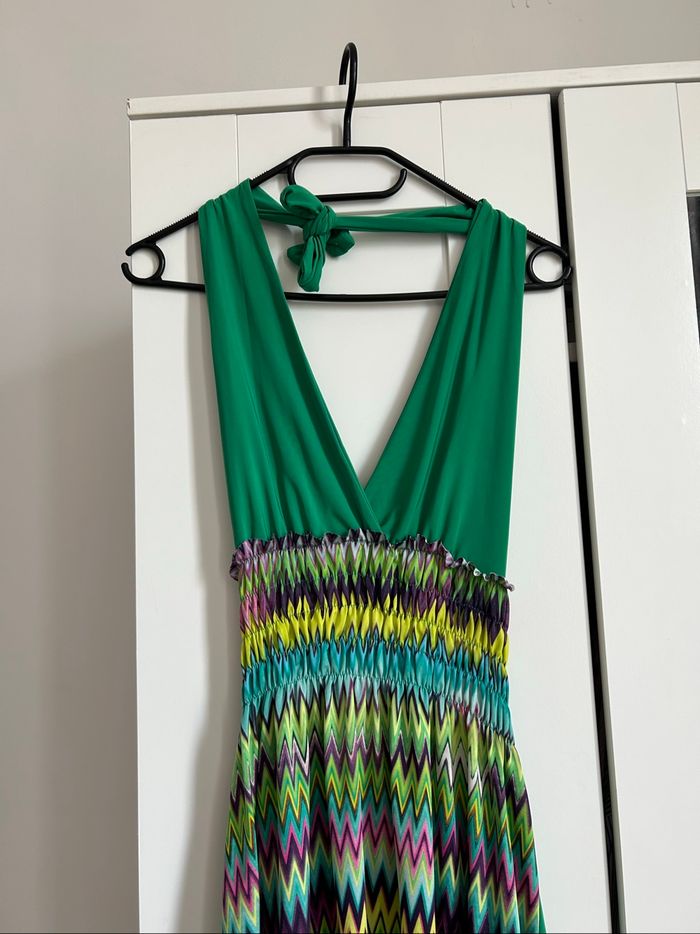 Top dos nu vert à motifs Etensive Taille Unique - photo numéro 2