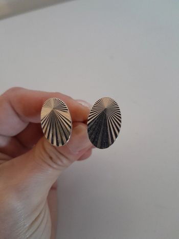 Boutons de manchette argenté