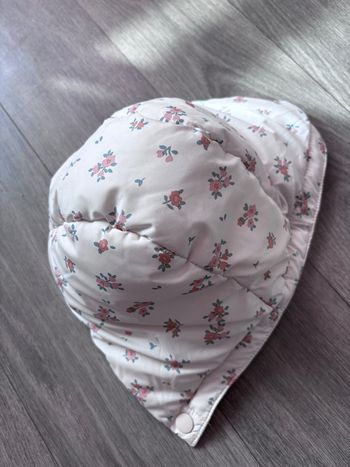 Lot 2 doudounes bébé fille fleuries – 6 à 18mois