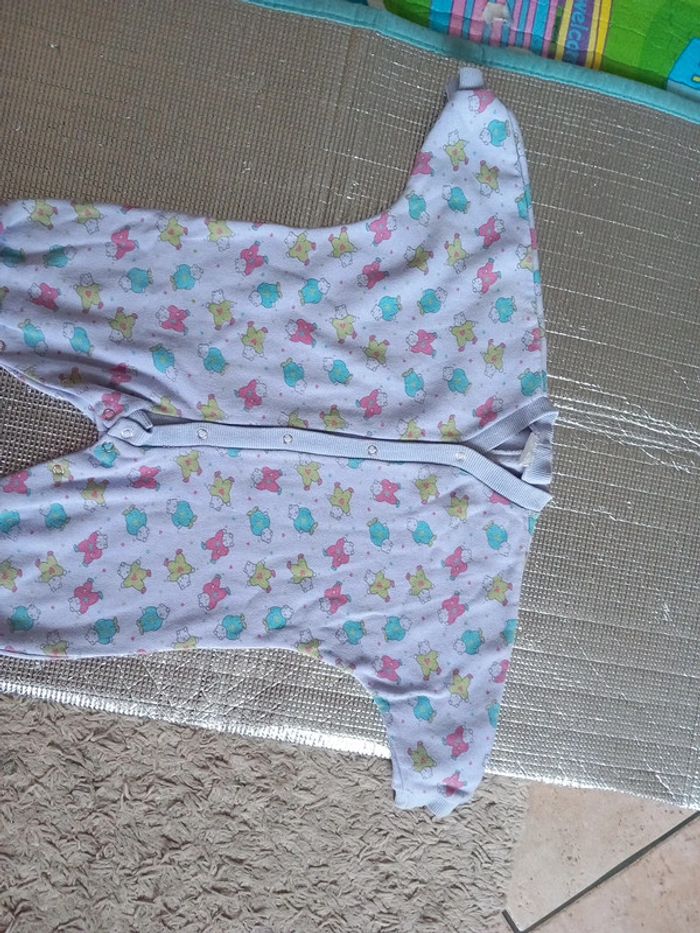 Pyjama violet 1an coton - photo numéro 2