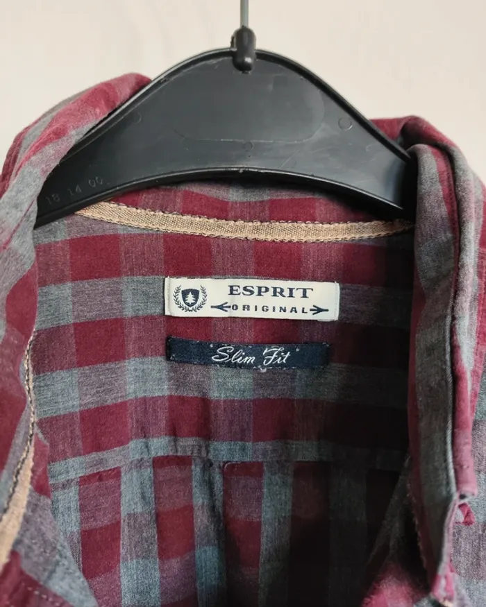 Chemise à carreaux esprit taille S slim fit - photo numéro 2