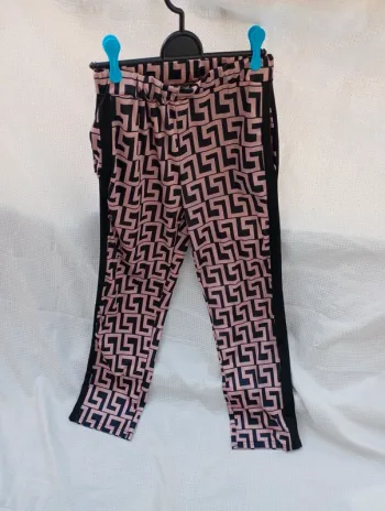 Pantalon large motif géométrique - Taille L