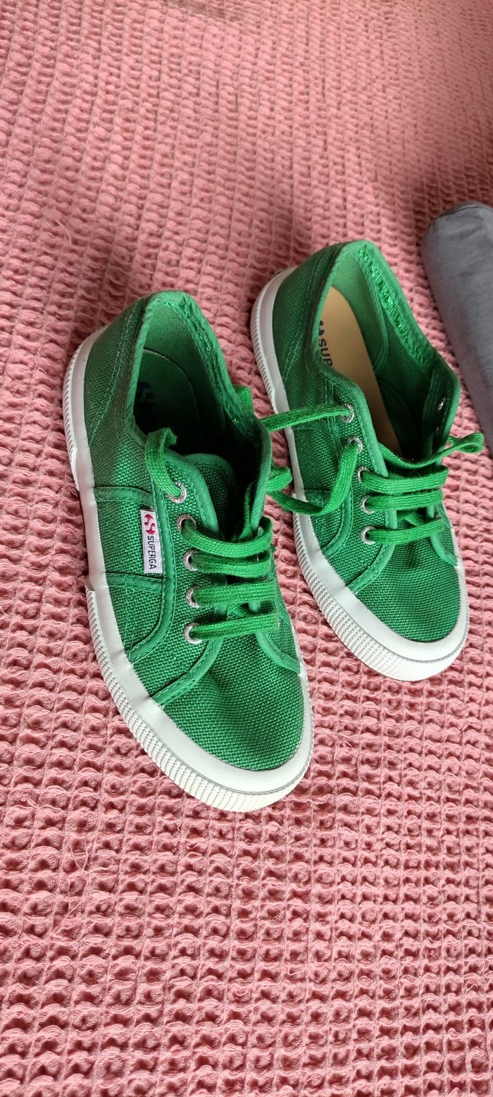 Basket Superga  verte