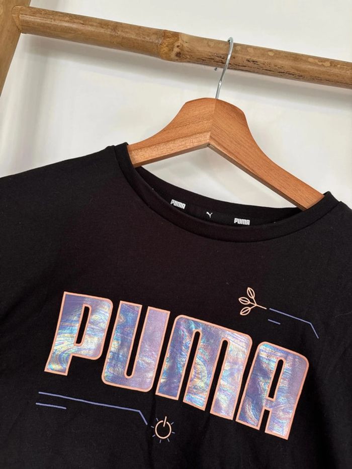 T-shirt noir puma taille L neuf - photo numéro 2