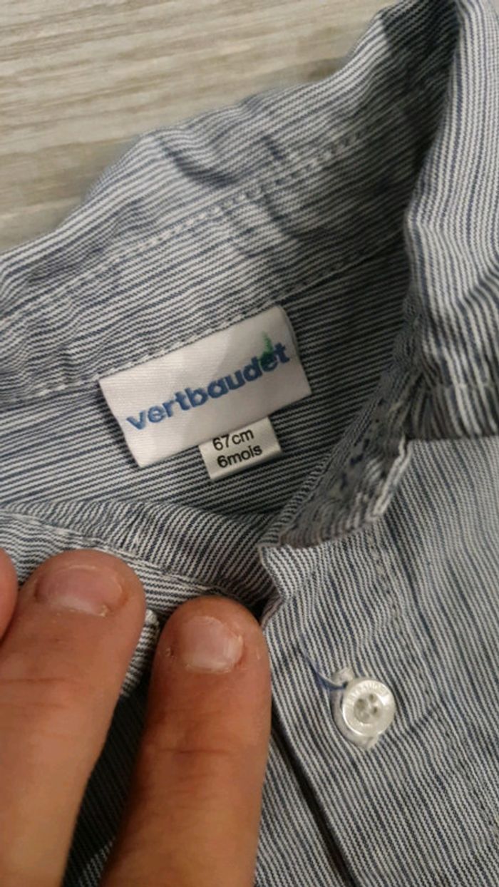 Chemise verbaudet taille 6 mois - photo numéro 3