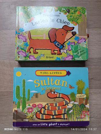 Tire livres Lucien le chien et sultan le serpent