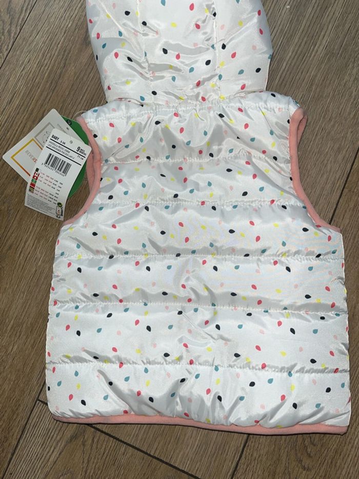 Doudoune sans manches réversible 9 mois 71cm - photo numéro 5