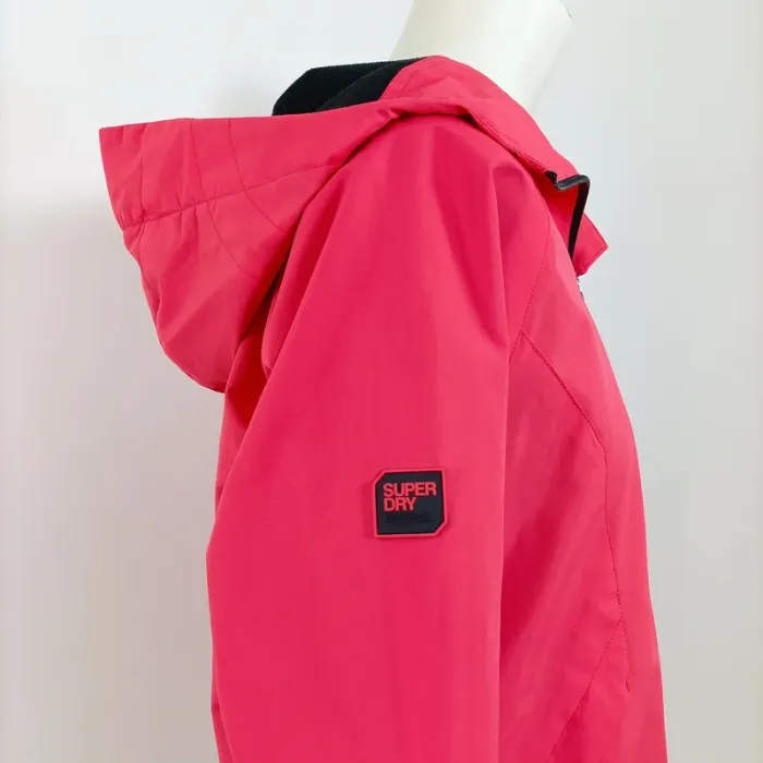 Veste coupe-vent Superdry rose à capuche – taille M A775 - photo numéro 6