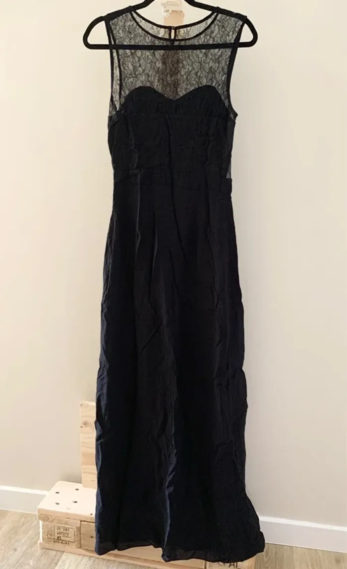 🖤 Robe longue noire élégante Naf Naf – Taille 40 - photo numéro 3