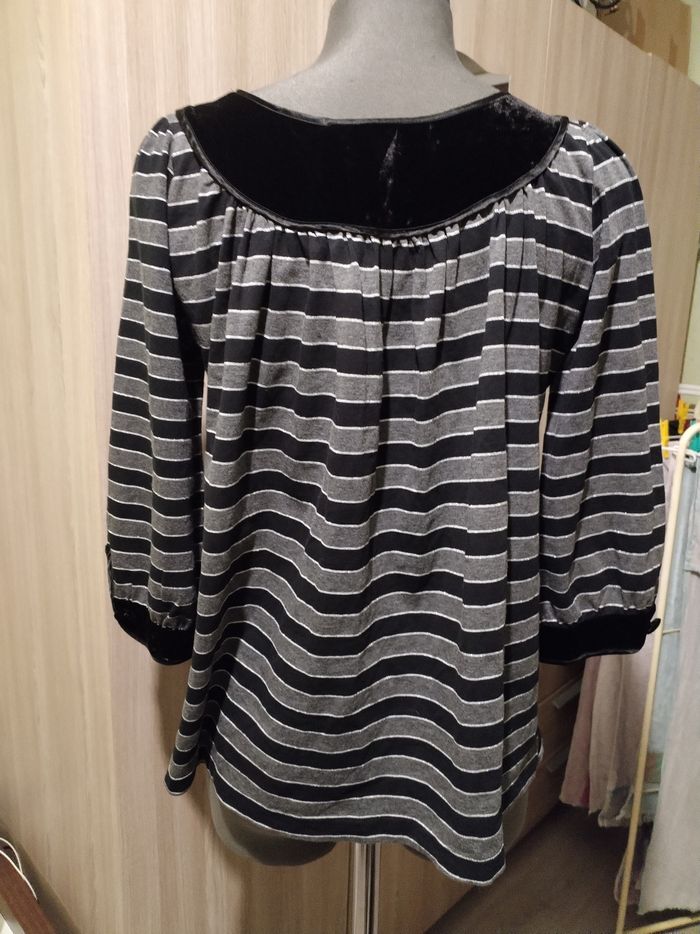 Blouse ample manches 3 /4 taille 38 /40 - photo numéro 4
