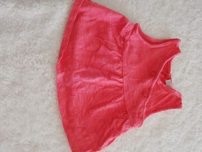 Débardeur rouge fille 1 mois obaïbi