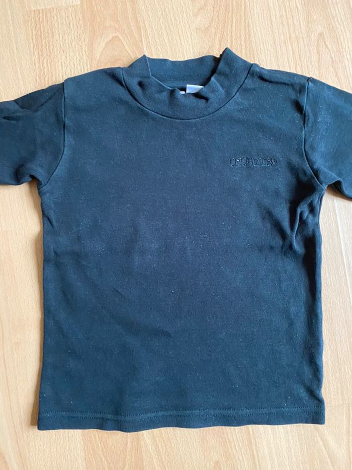 Beau T-shirt/sous-pull noir Orchestra T. 5 ans/110 cm garçon TBE - photo numéro 3