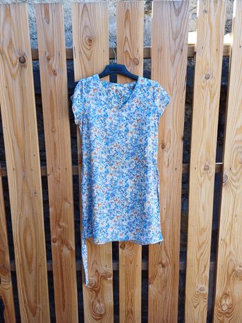 Jolie robe à manches courte imprimé aquarelle Noémie & co