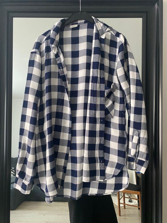 Chemise longue à carreaux Pimkie - photo numéro 3