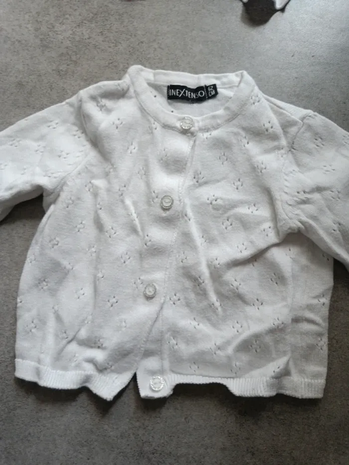 Gilet blanc in extenso 62 cm