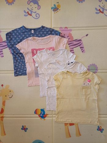 Lot 5 t-shirts manches courtes 6 ans