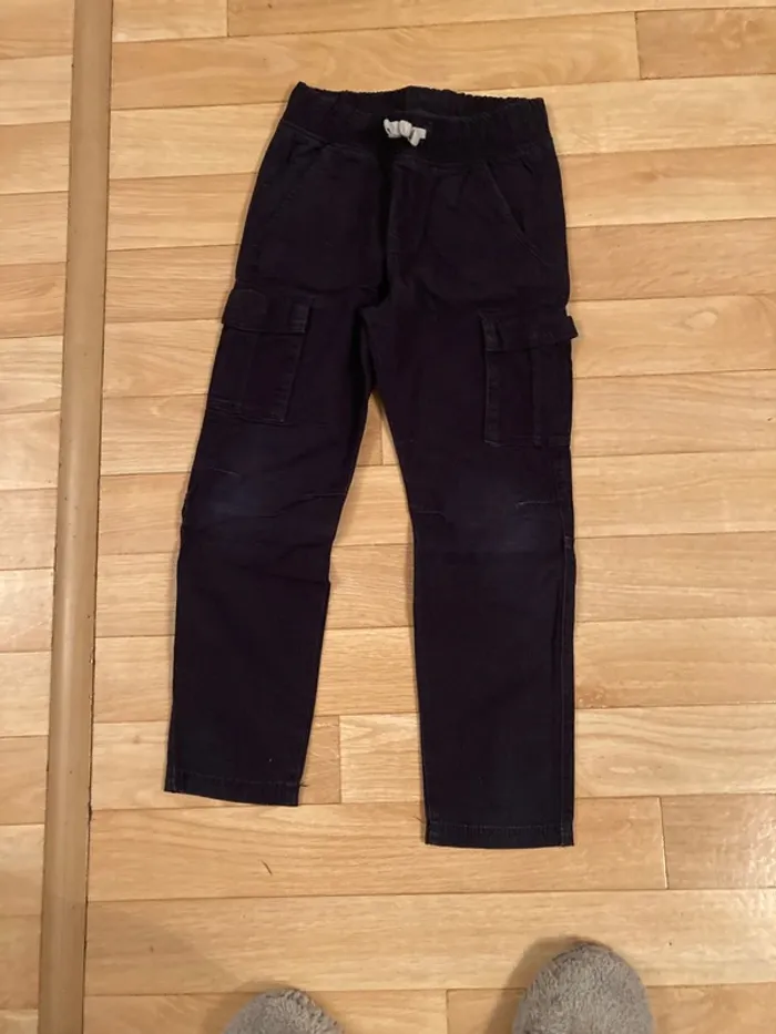 Pantalon bleu marine 7ans H.M