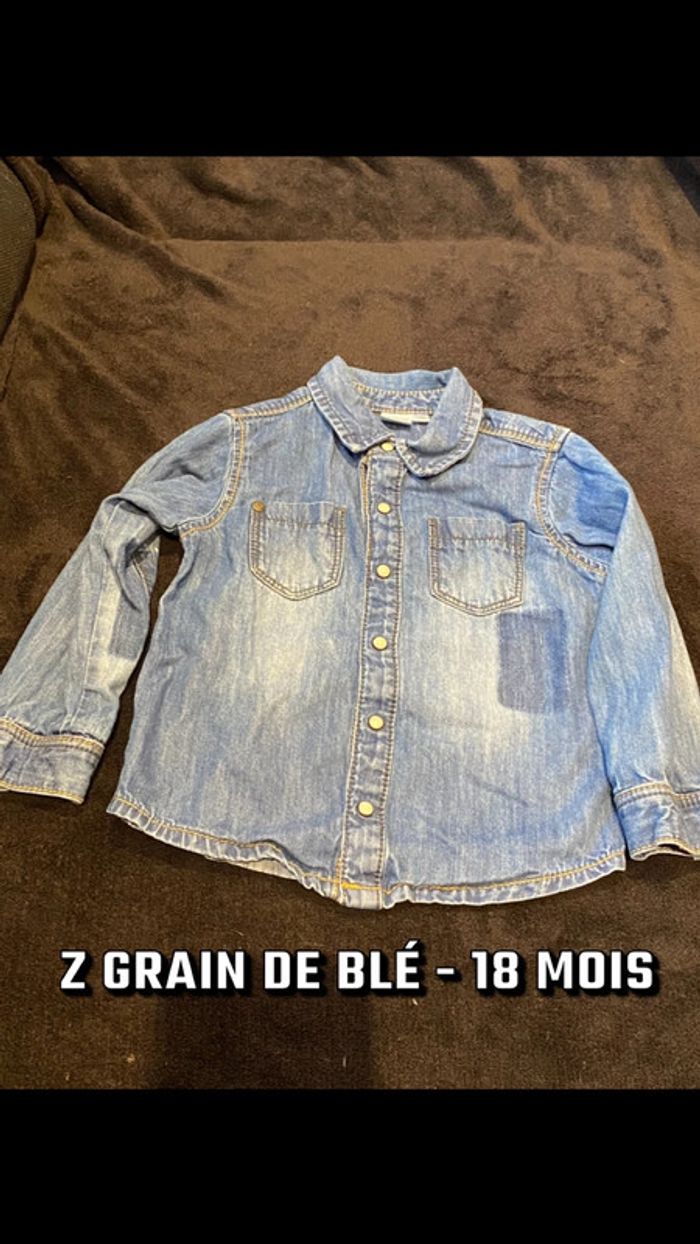 Chemise Z grain de blé 18 mois