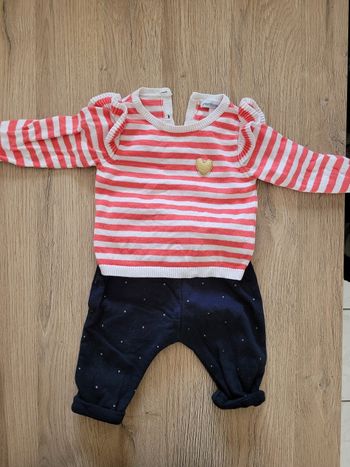 Ensemble petite fille 3 mois