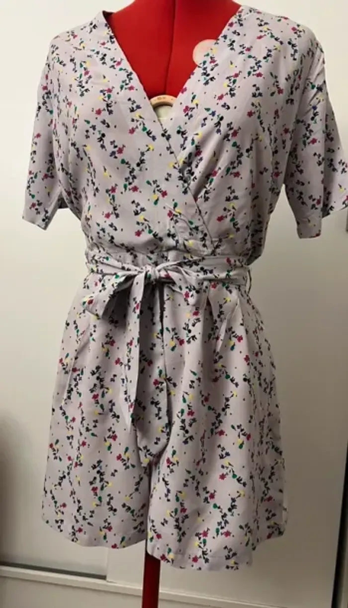 Combishort cache-coeur lilas clair imprimé fleuri Pimkie