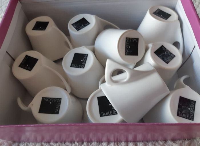 Lot tasses "TABLE PASSION"