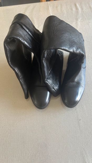 🖤 Bottes en cuir noir Megis 🖤