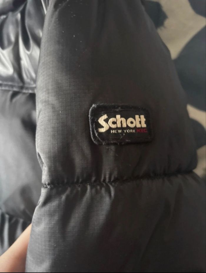 Doudoune Schott Noir taille S - photo numéro 3