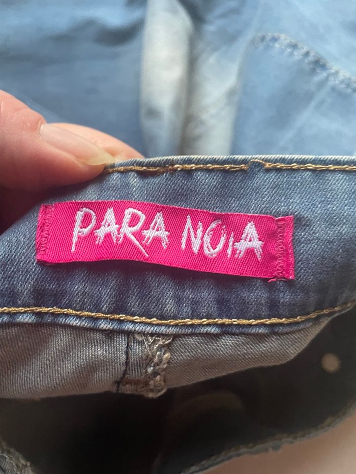 Jeans vintage perle brodé paranoia - photo numéro 6