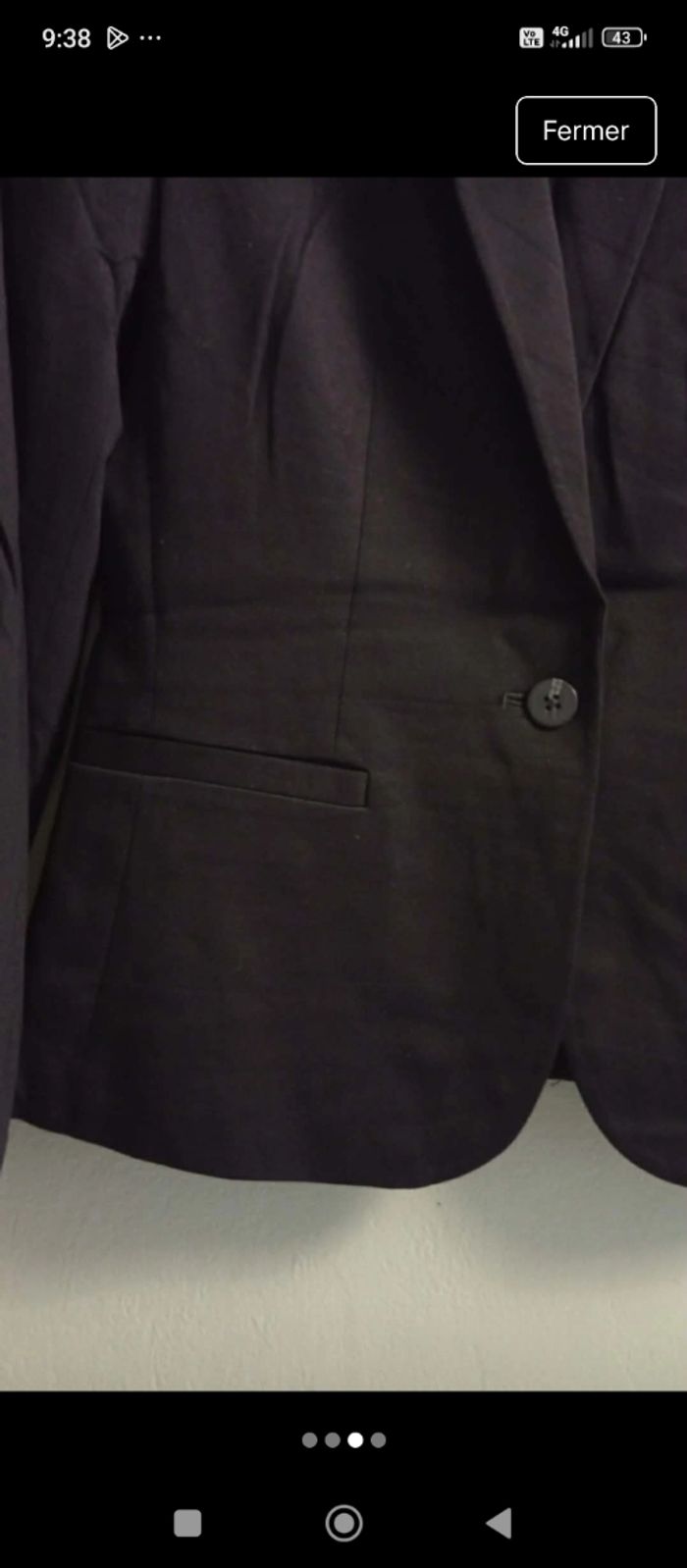 Blazer noir élégant marque WE taille M - photo numéro 4