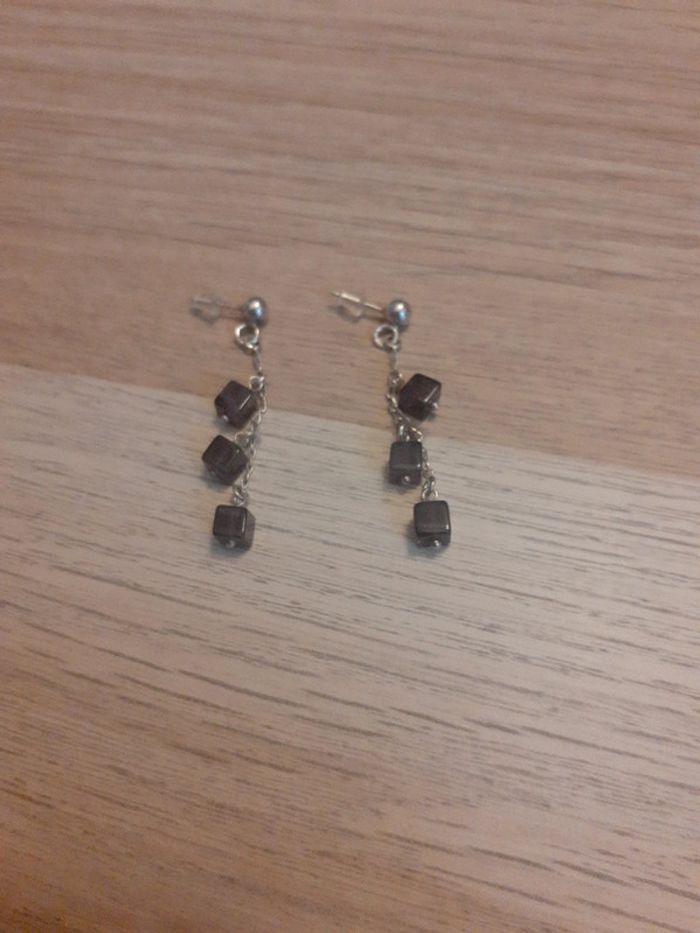 Boucles d'oreilles cubes