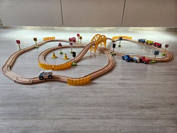 Circuit train en bois wood n play 