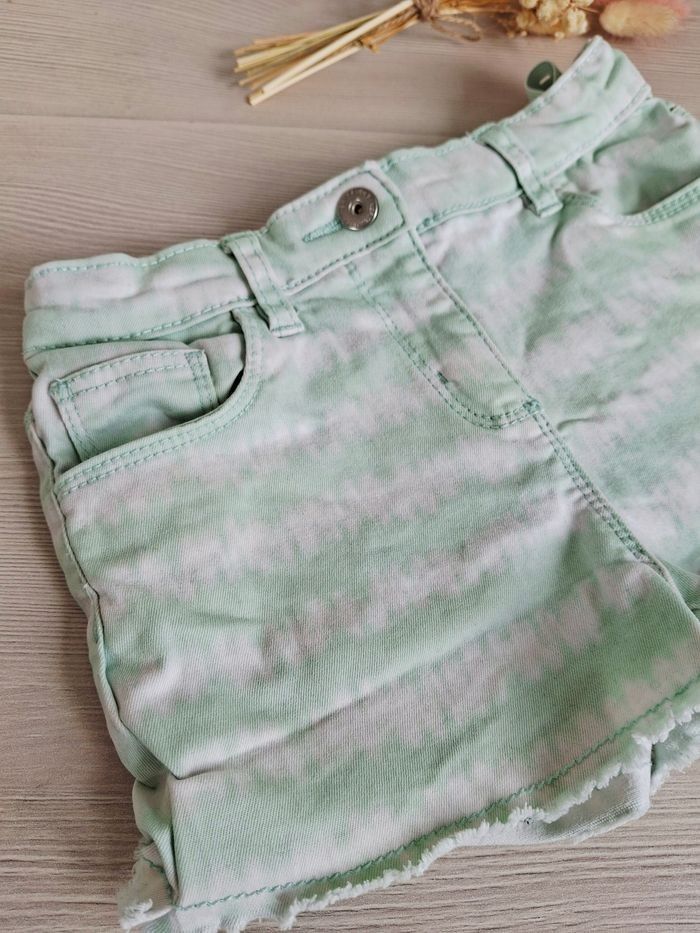 Short tie & dye vert/blanc Vertbaudet – Taille 6 ans - photo numéro 2