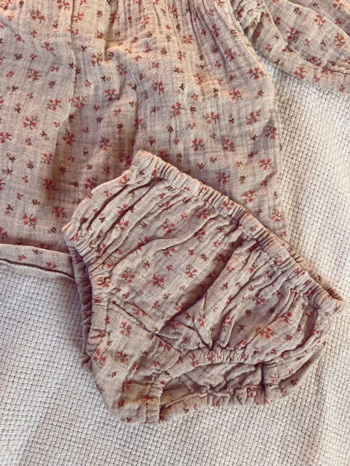 Ensemble zara robe et bloomer à fleur - photo numéro 2