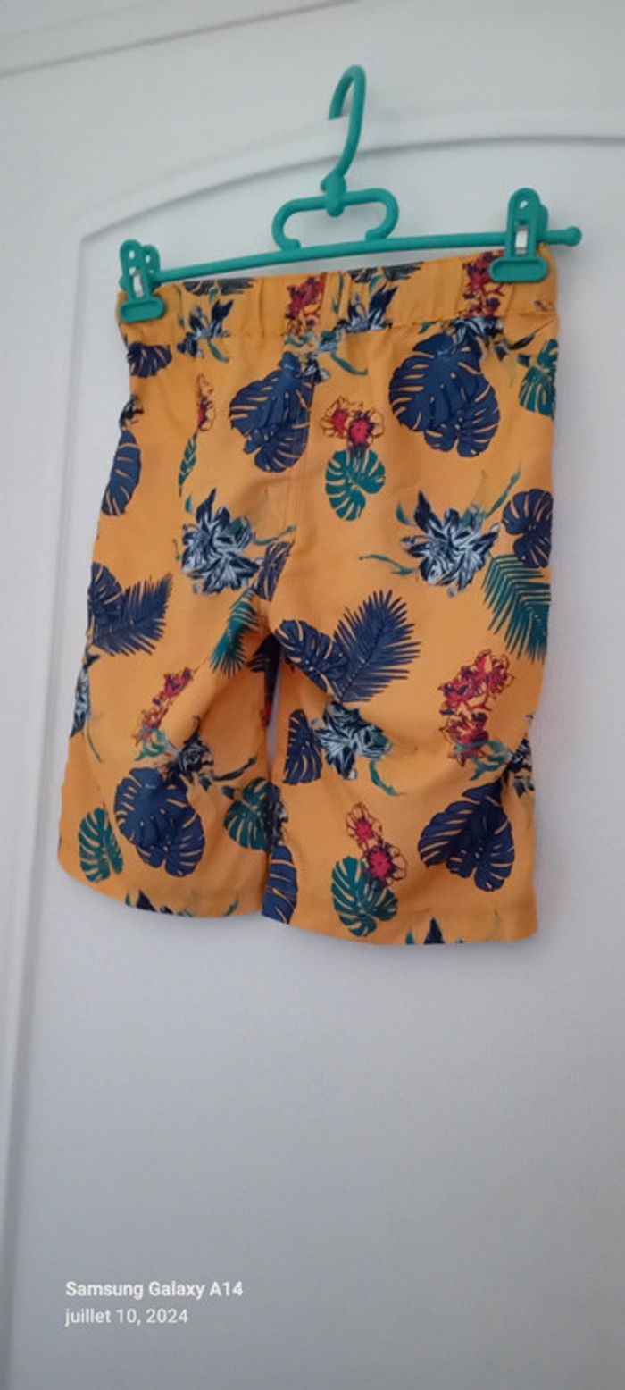 Bermuda léger imprimé hawaïen orange garçon 12 ans in extenso - photo numéro 3