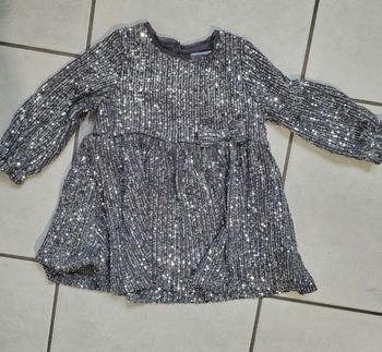 Robe brillante à sequins 18 mois