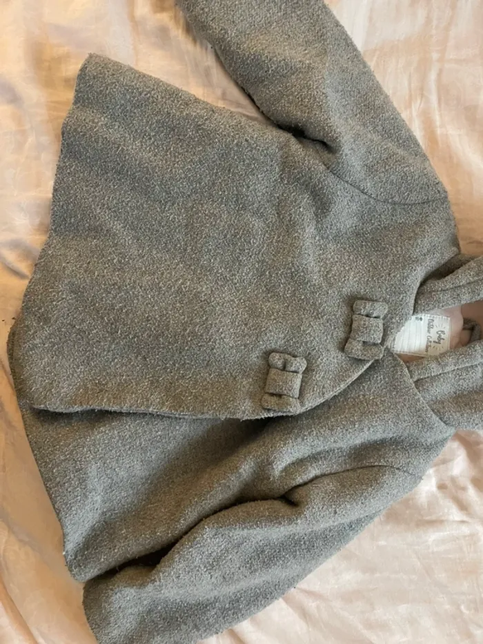 Manteau vertbaudet gris 2 ans - photo numéro 2