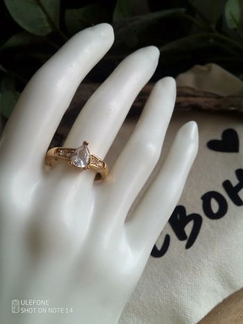 Bague en acier inoxydable avec mono zircon