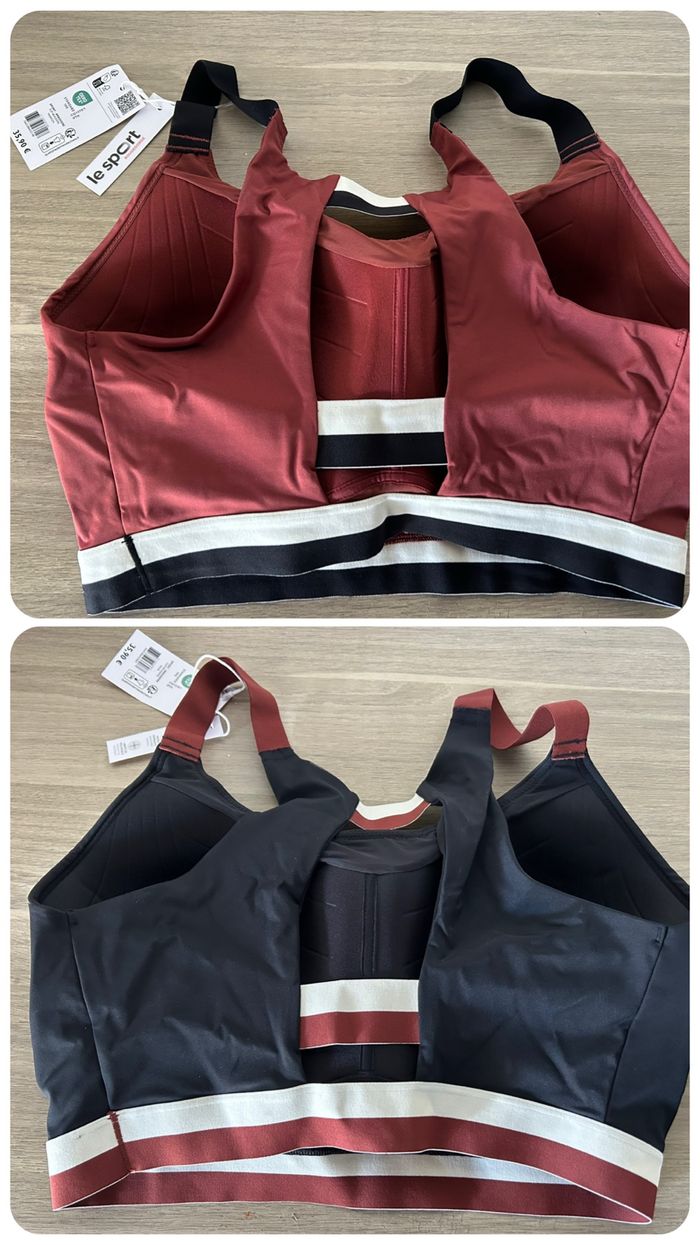 Lot de 2 brassières de sport 95EF - photo numéro 2