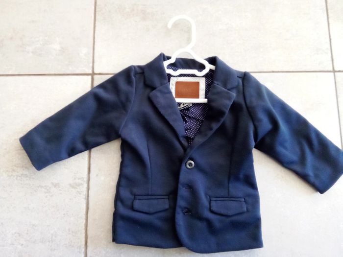 Veste habillée bleu marine 6 mois Tape à l'oeil