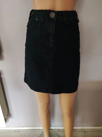 Mini jupe en jean marine Kiabi t38