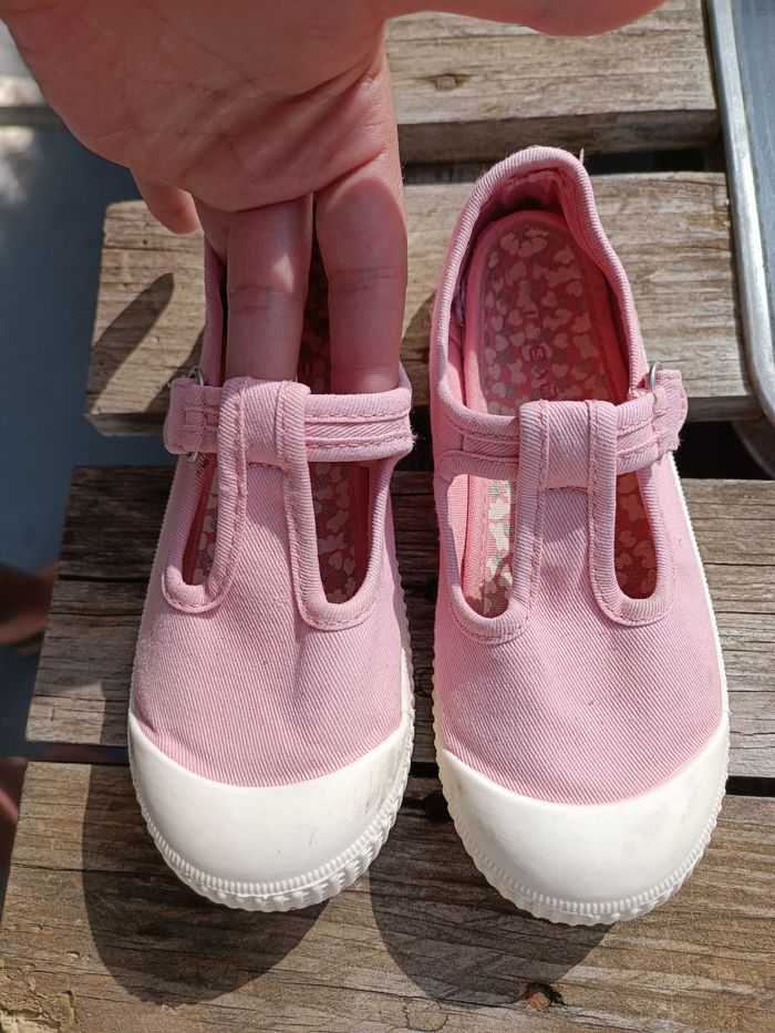 Ballerines Toiles Rose. taille 30 - photo numéro 2