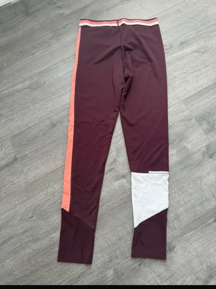 Legging sport bordeaux Dim taille M ou 38 - photo numéro 9
