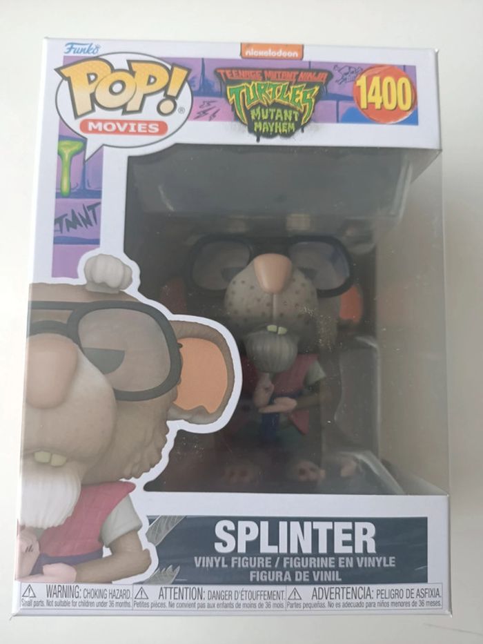 Figurine Funko pop movies teenage mutant ninja turtles mutant mayhem n°1400 splinter neuve - photo numéro 2