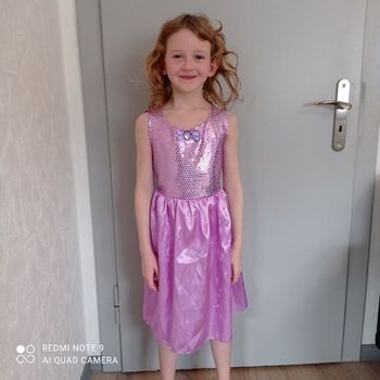 Robe rose/lilas fée princesse 6ans