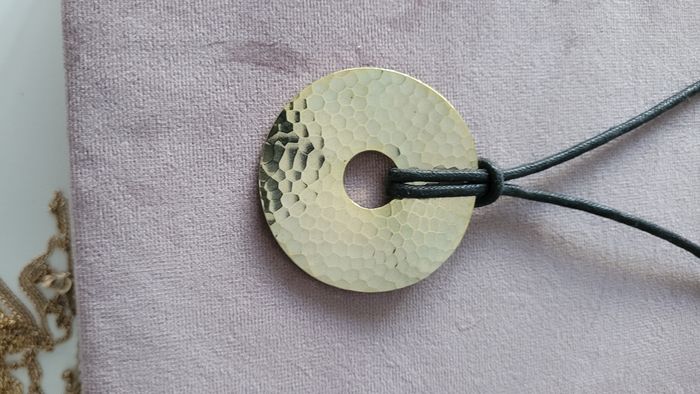 Collier femme fantaisie cordon cuir - photo numéro 1