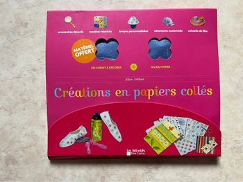 Livre de loisir créatif création en papier coloré