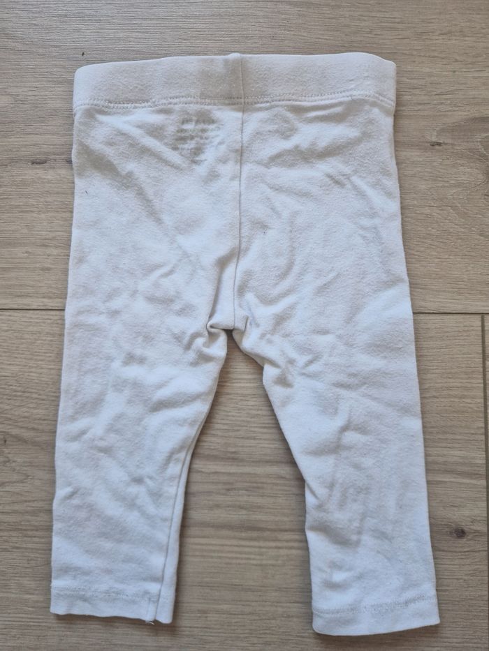 Lot de 3 leggings blanc Kiabi 9 mois - photo numéro 5